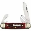 Rough Rider Knives Rough Rider 1291 Mini Scout Folding Pocket Knife With Red Jigged Bone Handle