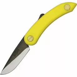 Svord Peasant Knives Svord Peasant 146 Mini Peasant Folding Pocket Knife With Yellow Polypropylene Handle
