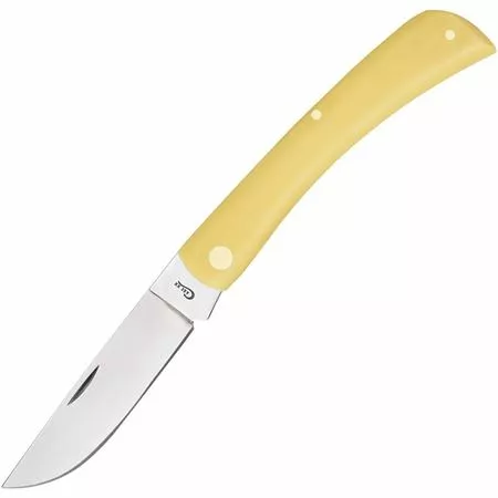 Case XX Knives Case 00038 Sod Buster Folding Pocket Knife With Yellow Smooth Synthetic Handle