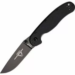 Ontario Knife Company Ontario 8861 RAT II Folder Black Linerlock Pocket Knife