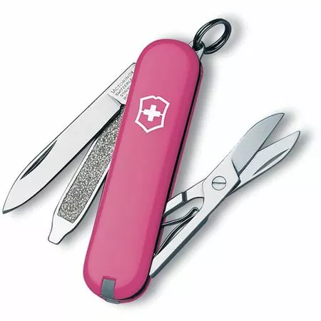 Swiss Army Knives Swiss Army 0622351X5 Victorinox Classic Swiss Army Knife With Pink Composition Handle