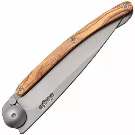 Deejo Knives Deejo 9CB001 Linerlock Knife 27g Olive Wood - Image 2