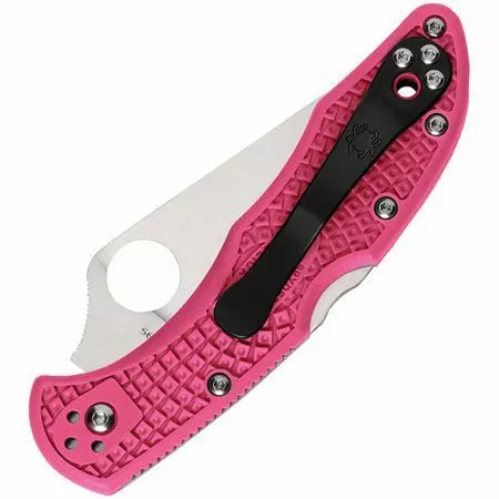 Spyderco Knives Spyderco 11FPPNS30V Pink Heals Delica Lockback Knife - Image 2