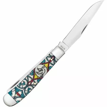 Case XX Knives Case 38819 Trapper Stained Glass Dove - Image 2