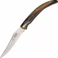 Cudeman Knives Cudeman 453A Classic Folder Bull Horn Stainless Folding Pocket Knife With Bull Horn Handle