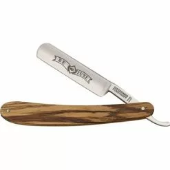 Timor Straight Razor Knives Timor M396 Straight Razor With Zebrano Wood Handle