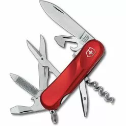 Swiss Army Knives Swiss Army 23903SEX2 Evogrip Multi-Tool Locking Blade Folding Pocket Knife With Red Handle