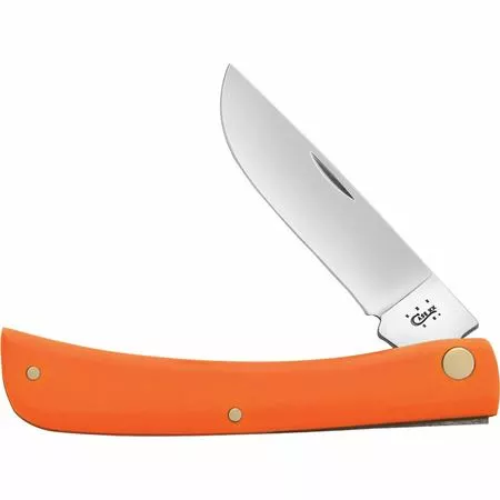 Case XX Knives Case 80502 Sod Buster Jr Folding Pocket Knife With Orange Synthetic Handle