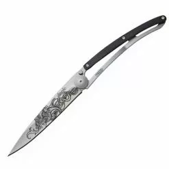Deejo Knives Deejo 1CB019 Viking Dragon Granadilla 37g Framelock Folding Pocket Knife