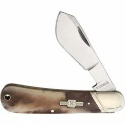 Rough Rider Knives Rough Rider 1422 Cotton Sampler Folding Pocket Knife With Brown Bone Handle