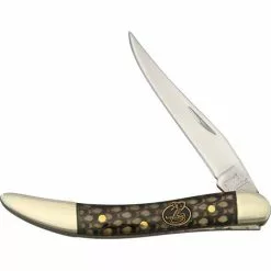 Frost Cutlery & Knives Frost 109CSS Small Toothpick Folding Knife With Cobra Snake Skin Composition Handle