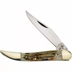 Frost Cutlery & Knives Frost 4545SC Little Toothpick Folding Pocket Knife With Second Cut Bone Handle
