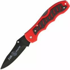 Frost Cutlery & Knives Frost 8657FF Firefighter Lockback Folding Pocket Knife