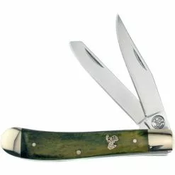 Frost Cutlery & Knives Frost T312MWG Whitetail Big Game Trapper Folding Knife With Bone Handle
