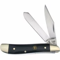 Hen & Rooster Knives Hen & Rooster 402CBH Peanut Folding Pocket Knife With Buffalo Horn Handle