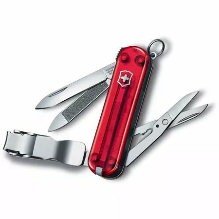 Swiss Army Knives Swiss Army 06463T Victorinox Nail Clip 580 Features Blade With Nail Cleaner