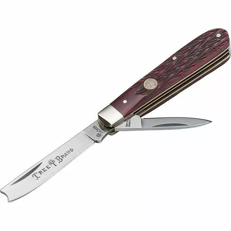 Boker Tree Brand Knives Boker 110744 Razor Jack Red Bone Folding Pocket Knife With Red Handle