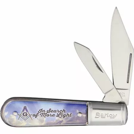 Novelty Cutlery Novelty 282 Masonic Barlow Folding Pocket Knife With Stainless Constrution Blade