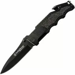 Smith & Wesson Knives Smith & Wesson BG1 Border Guard Drop Point Linerlock Folding Pocket Knife