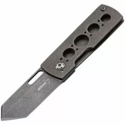 Boker Tree Brand Knives Boker Plus 01BO729 Pelican Framelock Knife With Black Stonewash Finish Handle