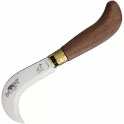 Antonini SOS Knives Antonini SOS 974721LN Walnut Pruning Knife With Stainless Steel Construction Handle