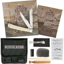 Rough Rider Knives Rough Rider 1579 Scrimshaw Set With White Bone Handle