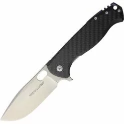 Viper Knives Viper 5952FC Fortis Stonewash Blade Folding Pocket Knife With Carbon Fiber Front Handle