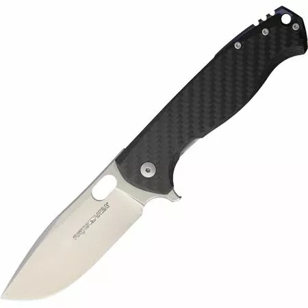 Viper Knives Viper 5952FC Fortis Stonewash Blade Folding Pocket Knife With Carbon Fiber Front Handle