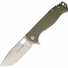 Viper Knives Viper 5952GG Fortis Stonewash Blade Folding Pocket Knife With Green G-10 Front Handle