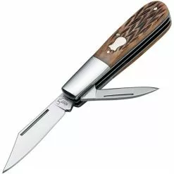 Boker Tree Brand Knives Boker Plus 01BO493 Barlow Folding Pocket Knife With Brown Bone Handle