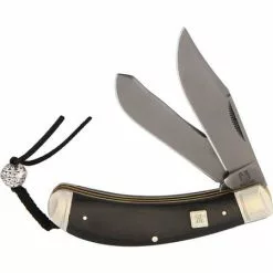 Rough Rider Knives Rough Rider 1572 Bow Trapper High Carbon Folding Pocket Knife With G10 Black Handle