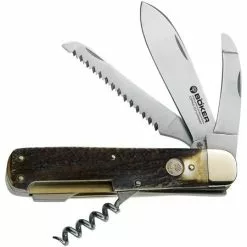 Boker Tree Brand Knives Boker 110649 Hunting Quadro Lockback Folding Pocket Knife