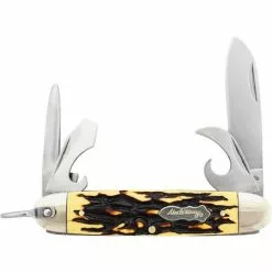 Schrade Knives Schrade 23UH Uncle Henry Traditional Scout Folding Pocket Knife With Brown Delrin Handle