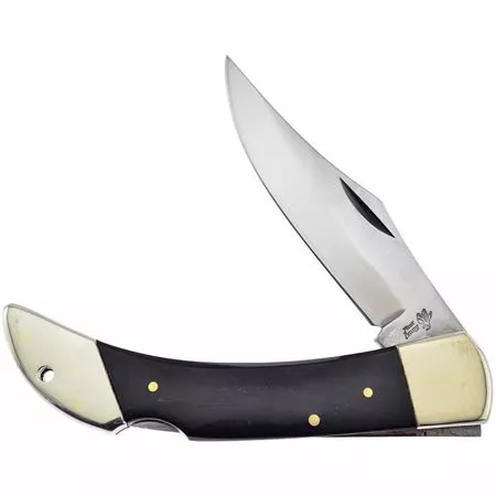 Frost Cutlery & Knives Frost 14127CBH Buffalo Horn Lockback Folding Pocket Knife