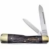 Frost Cutlery & Knives Frost CAL177BPB Gunstock Folding Pocket Knife Black Pick Bone Handle