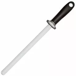 IOXIO 1301VO IOXIO White Oval Ceramic Sharpener With Black Synthetic Handle
