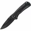 Smith & Wesson Knives Smith & Wesson 1084304 Linerlock Assisted Opening Folding Knife With Black Textured Aluminum Handle