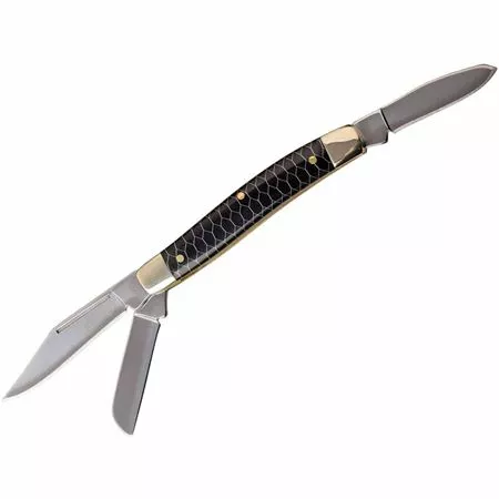 Elk Ridge Knives Elk Ridge 939BK Stockman Knife With Black C-Tek Handle
