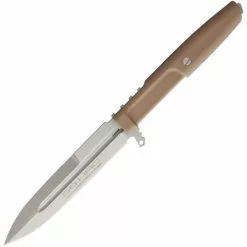 Extrema Ratio Knives Extrema Ratio 0478DW Requiem Fixed Blade Knife With Desert Tan Forprene Handle