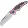 Artisan Knives Artisan 1813GREM Apache Framelock M390 Stainless Tanto Blade Knife With Pink Anodized Titanium Handle