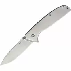 Winchester Knives Winchester 1506 Ironsight Framelock Drop Point Blade Knife With Brushed Stainless Handle