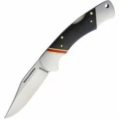 Rough Rider Knives Rough Rider 1654 Highland Lockback Stainless Clip Point Blade Knife With Black G10 Handle
