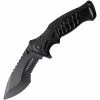 Tac Force Knives Tac Force 993BK Linerlock Assisted Opening Stainless Blade Knife With Black Anodized Aluminum Handle