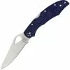 Byrd Brand Knives Byrd 03PBL2 Cara Cara 2 Lockback Satin Finish Stainless Blade Knife With Blue Texture FRN Handle