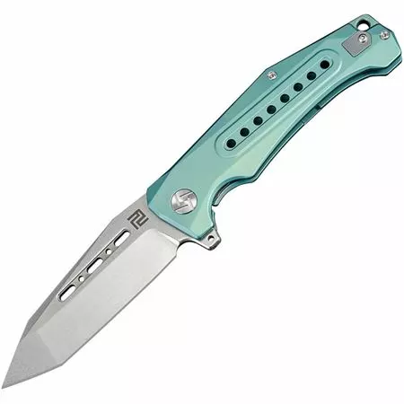 Artisan Knives Artisan 1705GGNS Jungle Framelock Knife With Green Handle