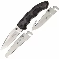 Elk Ridge Knives Elk Ridge 942BK Blade Change Lockback Knife With Black Handle
