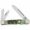 Frost Cutlery & Knives Frost 14205AGB Lockback Knife With Green Bone Handle