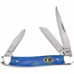 Frost Cutlery & Knives Frost ECS509BBY Stockman Knife With Blue Resin Handle