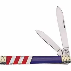 Frost Cutlery & Knives Frost SHS875RWB Doctors Knife With Red And Blue Handle