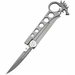 Artisan Knives Artisan 1606GY Dragon Framelock Knife With Gray Stainless Handle